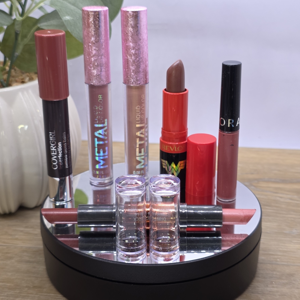 CoverGirl Metal Revlon & Assorted Neutral Lipstick Collection - Mauve Brown Nude